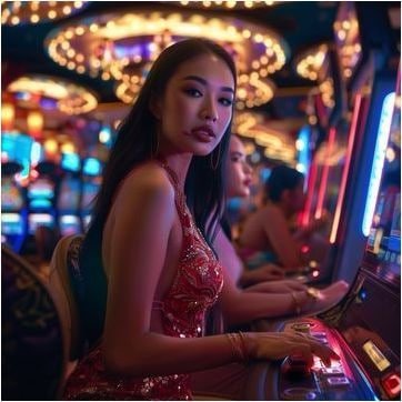 colorful slot style game view on bd44 with clean dark neon interface